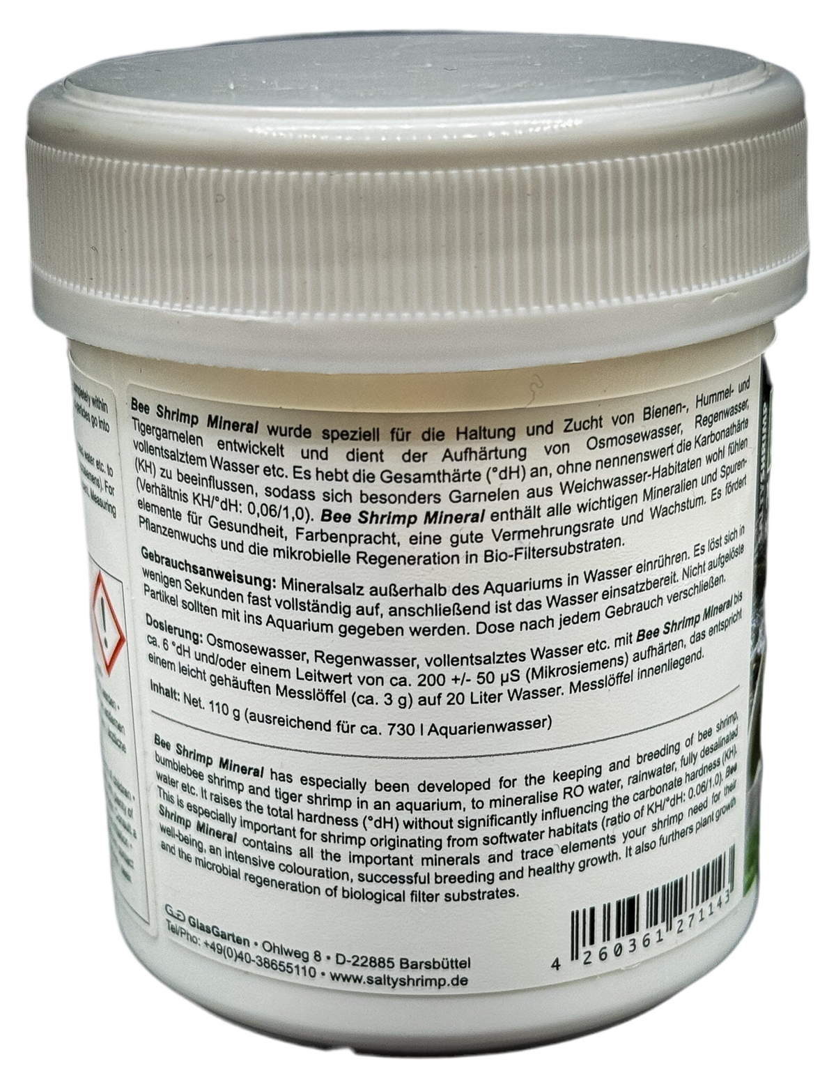 SaltyShrimp Bee Shrimp Mineral GH+ 110 g