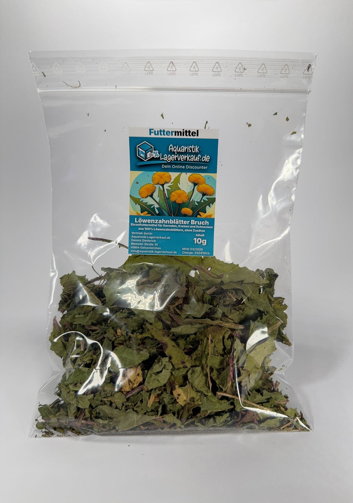 Löwenzahnblätter Bruch 10g