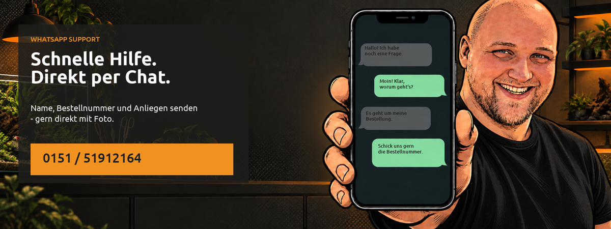 Support per WhatsApp bei shrimpkutter.business